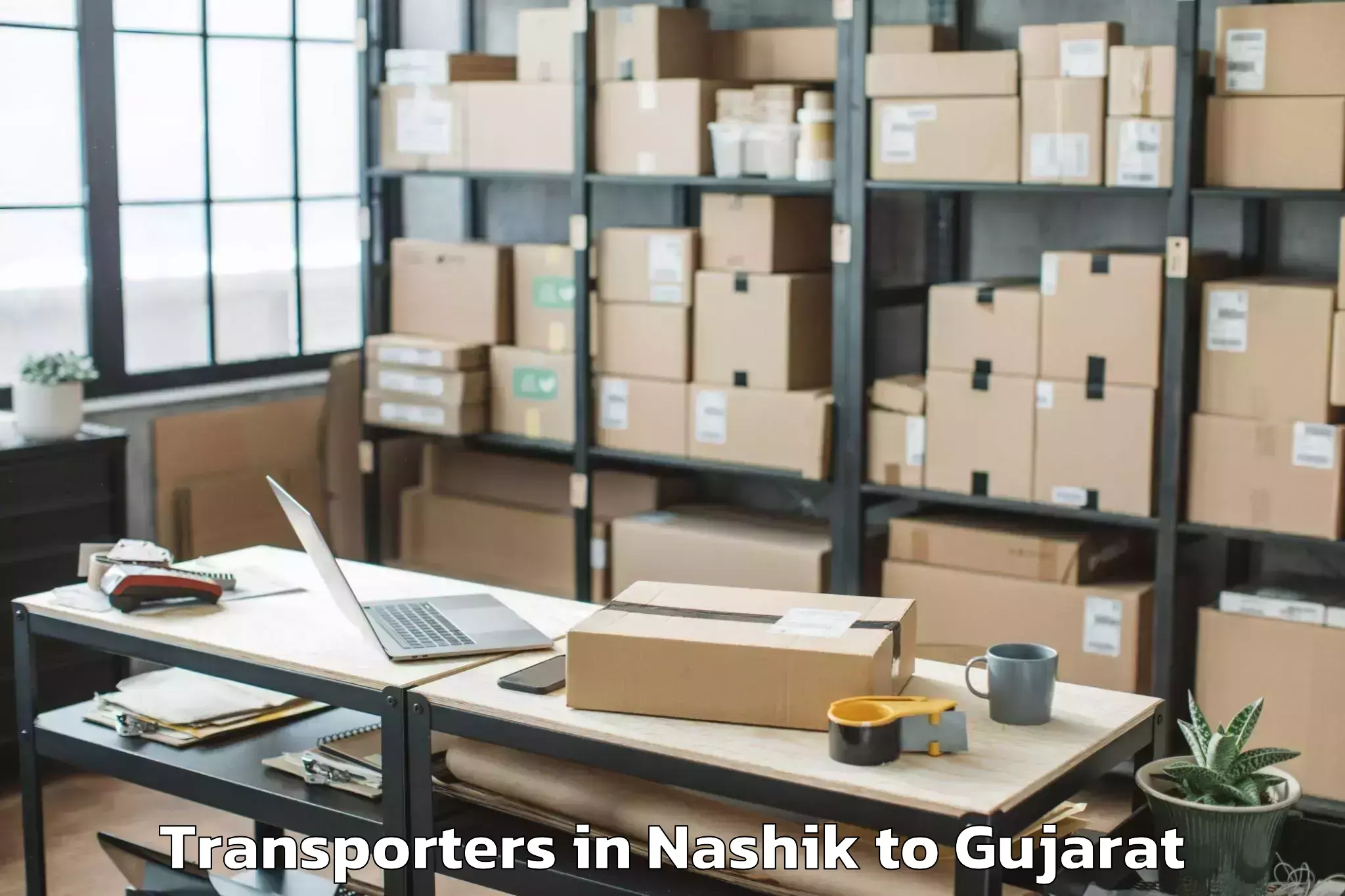 Reliable Nashik to Dhuvaran Transporters